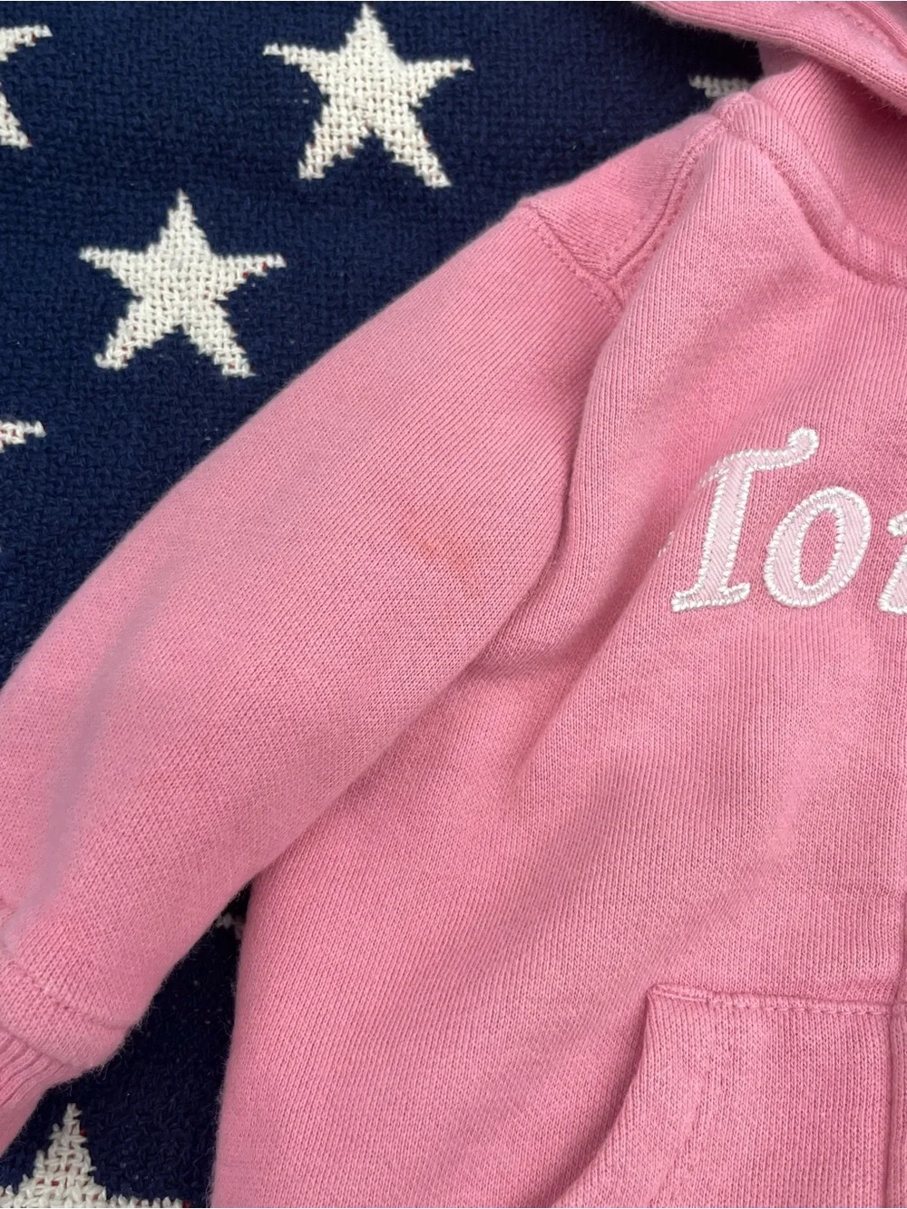 Tommy Hilfiger Pink Hooded Zip Sweatshirt & Jogger Pants Set Size 3-6 Months